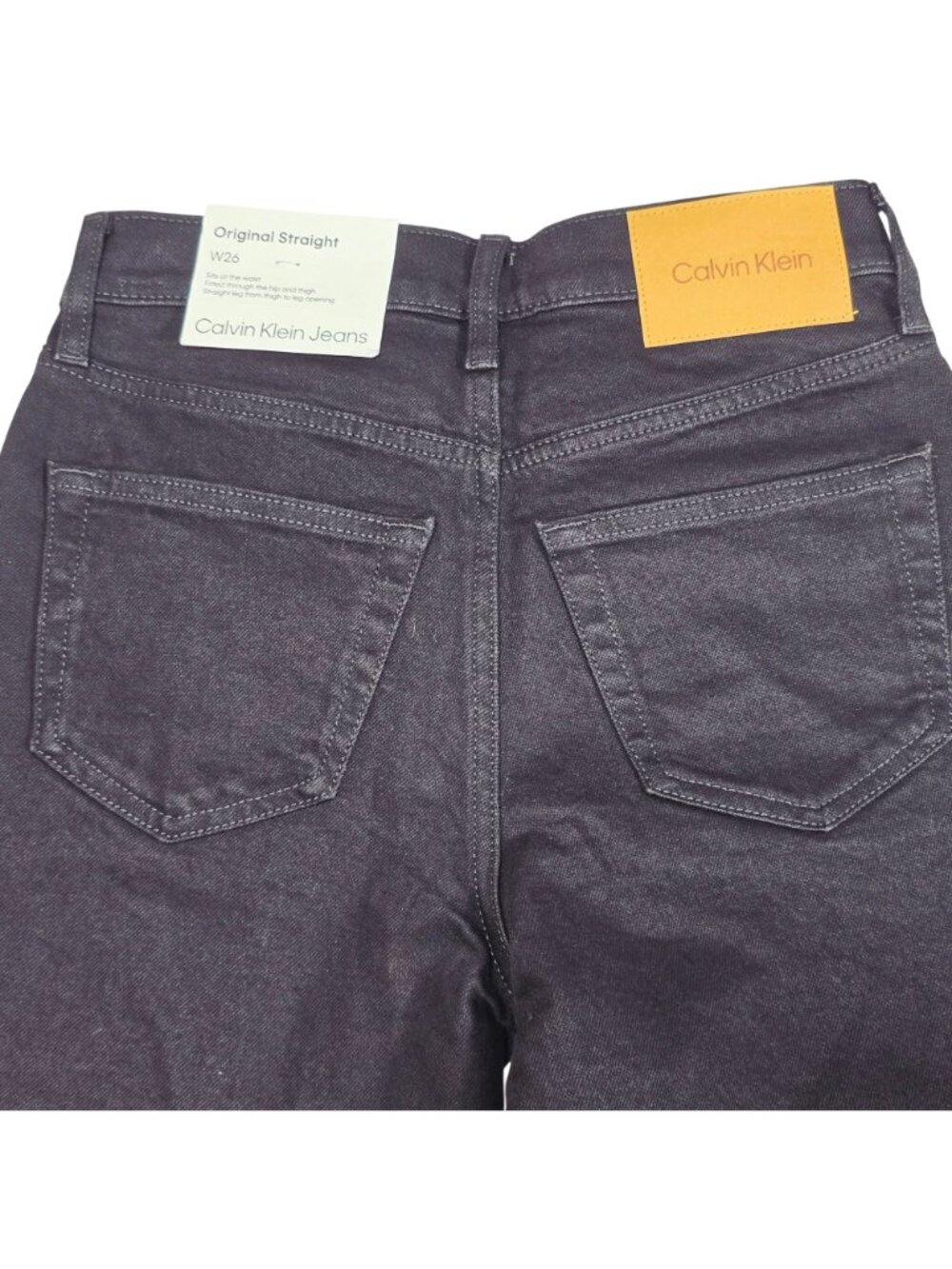 Calvin Klein Jeans Women’s W26 Short Original Straight Stretch Dark Wash NWT - Picture 4 of 10